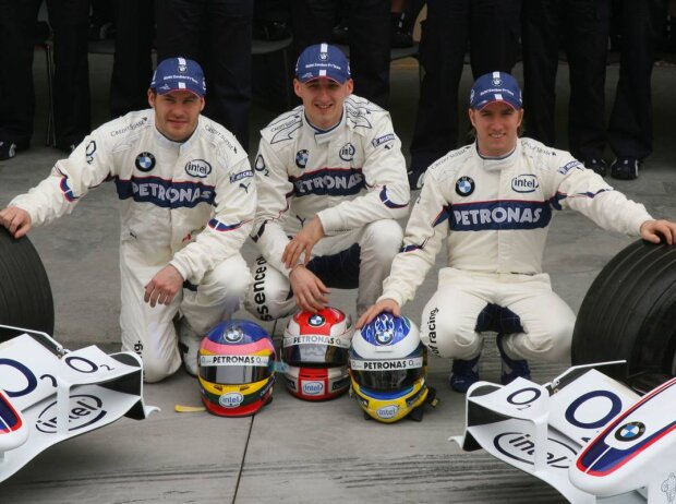 Jacques Villeneuve, Robert Kubica, Nick Heidfeld Jacques Villeneuve, Robert Kubica, Nick Heidfeld