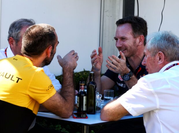 Christian Horner, Helmut Marko, Cyril Abiteboul Christian Horner, Helmut Marko, Cyril Abiteboul