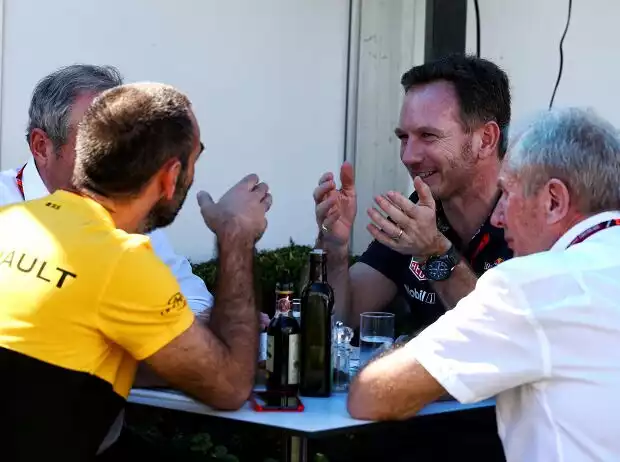 Titel-Bild zur News: Christian Horner, Helmut Marko, Cyril Abiteboul