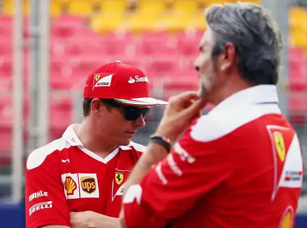Titel-Bild zur News: Maurizio Arrivabene, Kimi Räikkönen