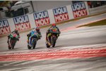 Jonas Folger vor Alex Rins und Sam Lowes 