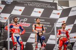 Danilo Petrucci, Marc Marquez und Andrea Dovizioso 