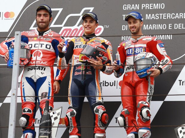 Marc Marquez, Danilo Petrucci, Andrea Dovizioso