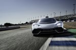 Showcar Mercedes-AMG Project ONE, zweisitziger Supersportwagen-mit modernster und effizientester Formel 1-Hybrid-Technologie, High Performance Plug-in Hybrid Antriebsstrang mit 1,6-Liter-V6-Turbobenzinmotor und vier Elektromotoren