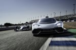 Showcar Mercedes-AMG Project ONE, zweisitziger Supersportwagen-mit modernster und effizientester Formel 1-Hybrid-Technologie, High Performance Plug-in Hybrid Antriebsstrang mit 1,6-Liter-V6-Turbobenzinmotor und vier Elektromotoren