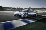 Showcar Mercedes-AMG Project ONE, zweisitziger Supersportwagen-mit modernster und effizientester Formel 1-Hybrid-Technologie, High Performance Plug-in Hybrid Antriebsstrang mit 1,6-Liter-V6-Turbobenzinmotor und vier Elektromotoren