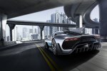 Showcar Mercedes-AMG Project ONE, zweisitziger Supersportwagen-mit modernster und effizientester Formel 1-Hybrid-Technologie, High Performance Plug-in Hybrid Antriebsstrang mit 1,6-Liter-V6-Turbobenzinmotor und vier Elektromotoren