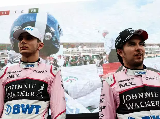 Esteban Ocon, Sergio Perez Titel-Bild zur News: Esteban Ocon, Sergio Perez