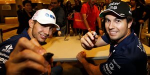 Force India: Auch 2018 wohl mit Perez und Ocon