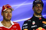 Sebastian Vettel (Ferrari) und Daniel Ricciardo (Red Bull) 