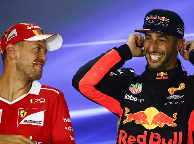Titel-Bild zur News: Sebastian Vettel, Daniel Ricciardo