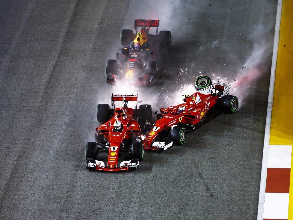 Kimi Räikkönen, Max Verstappen, Sebastian Vettel