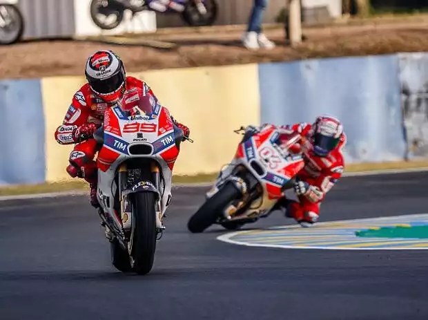 Jorge Lorenzo, Andrea Dovizioso Titel-Bild zur News: Jorge Lorenzo, Andrea Dovizioso