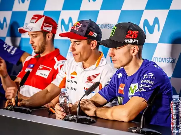 Andrea Dovizioso, Marc Marquez, Maverick Vinales Titel-Bild zur News: Andrea Dovizioso, Marc Marquez, Maverick Vinales