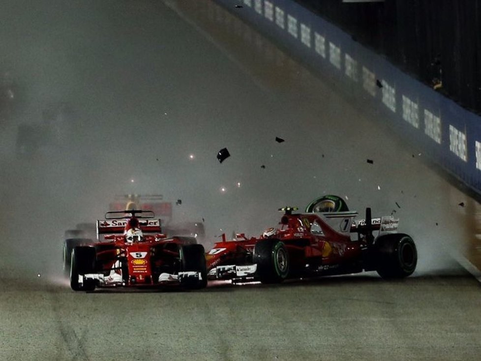 Sebastian Vettel, Max Verstappen, Kimi Räikkönen