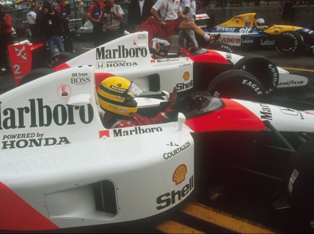 Gerhard Berger, Ayrton Senna