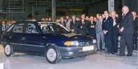 Im Opel-Werk in Eisenach wurde am 23. September 1992, im Beisein von Helmut Kohl, Mitarbeitern und Gästen, der erste Astra "made in Eisenach" vom Band gerollt