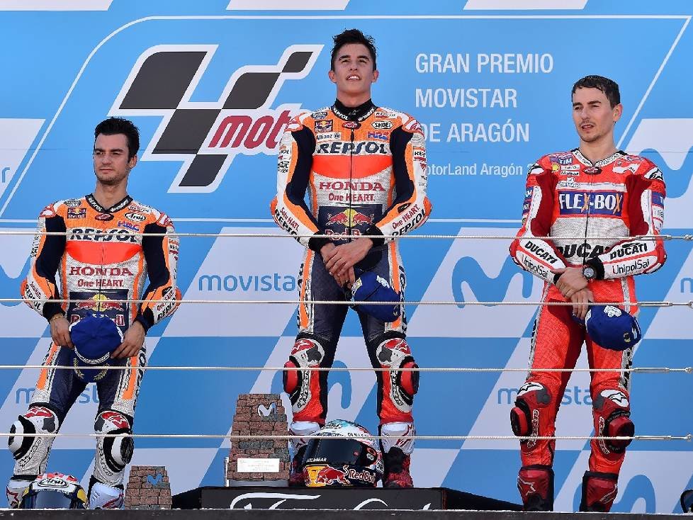 Dani Pedrosa, Marc Marquez, Jorge Loreno