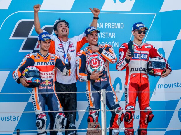 Dani Pedrosa, Marc Marquez, Jorge Lorenzo Dani Pedrosa, Marc Marquez, Jorge Lorenzo