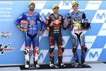 Mattia Pasini, Miguel Oliveira und Alex Marquez 