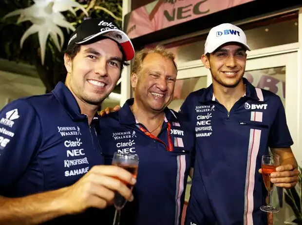 Titel-Bild zur News: Esteban Ocon, Sergio Perez