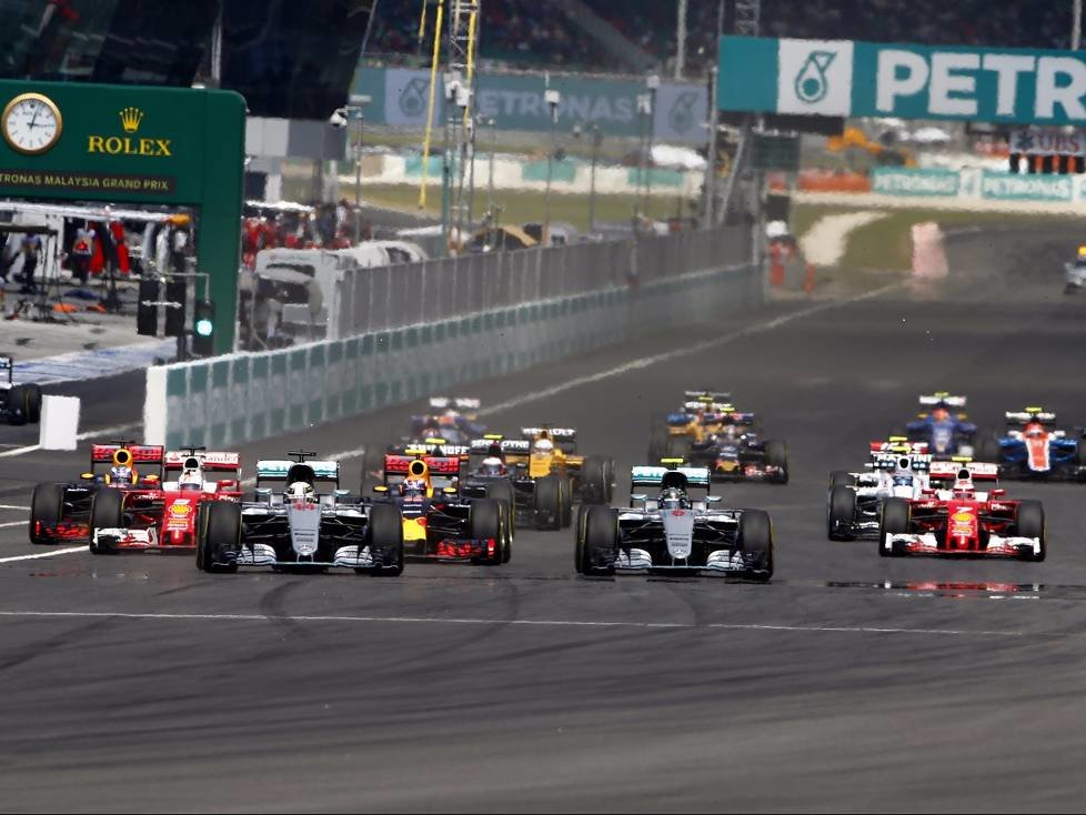 Lewis Hamilton, Nico Rosberg, Sebastian Vettel, Daniel Ricciardo, Max Verstappen