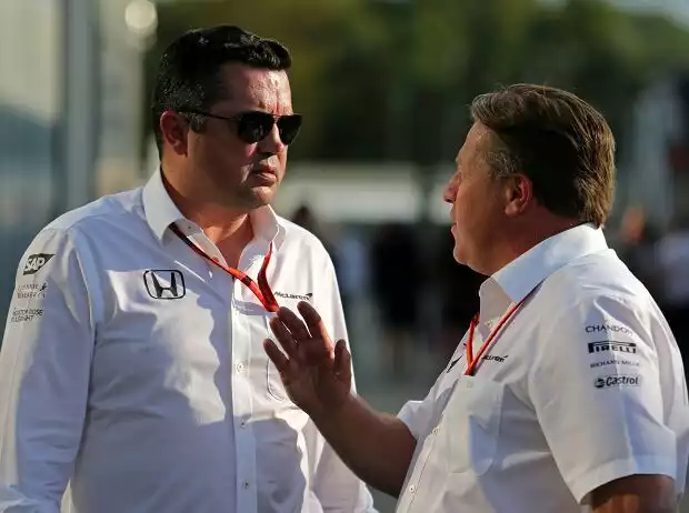 Titel-Bild zur News: Zak Brown, Eric Boullier