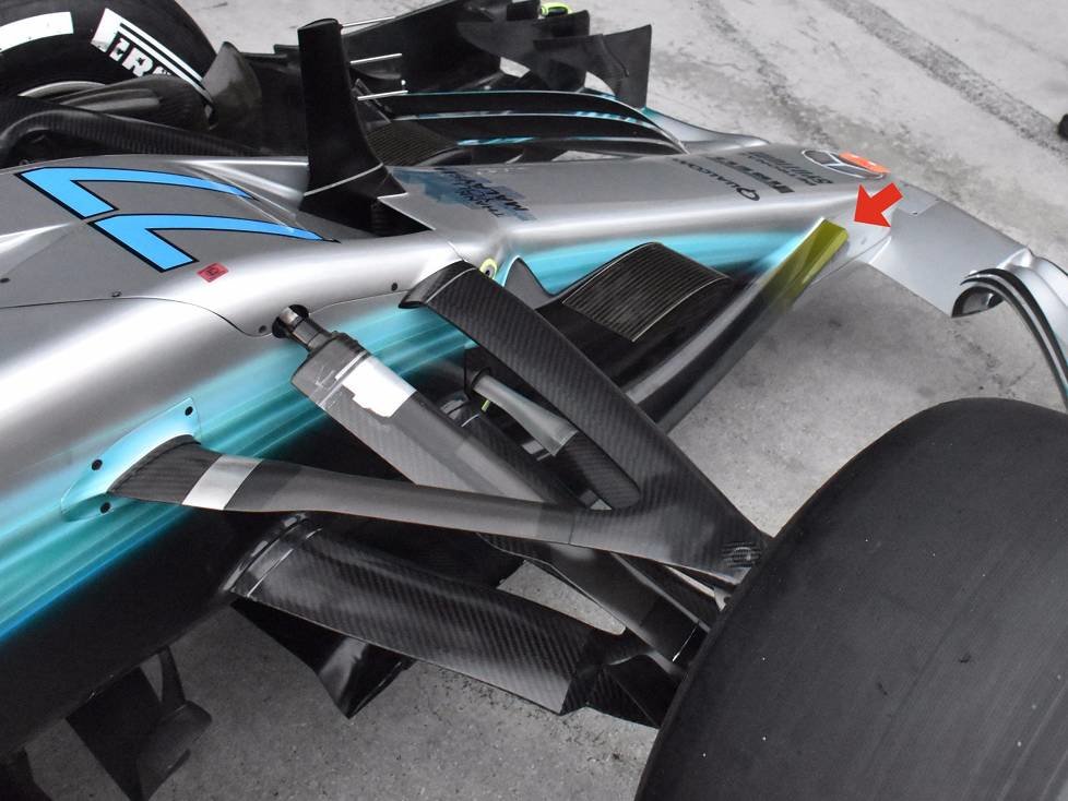 Mercedes W08: Frontpartie