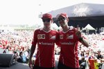 Kimi Räikkönen (Ferrari) und Sebastian Vettel (Ferrari) 
