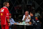 Niki Lauda, Helmut Marko und Christian Horner 