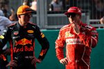 Max Verstappen (Red Bull) und Kimi Räikkönen (Ferrari) 
