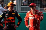 Max Verstappen (Red Bull) und Kimi Räikkönen (Ferrari) 