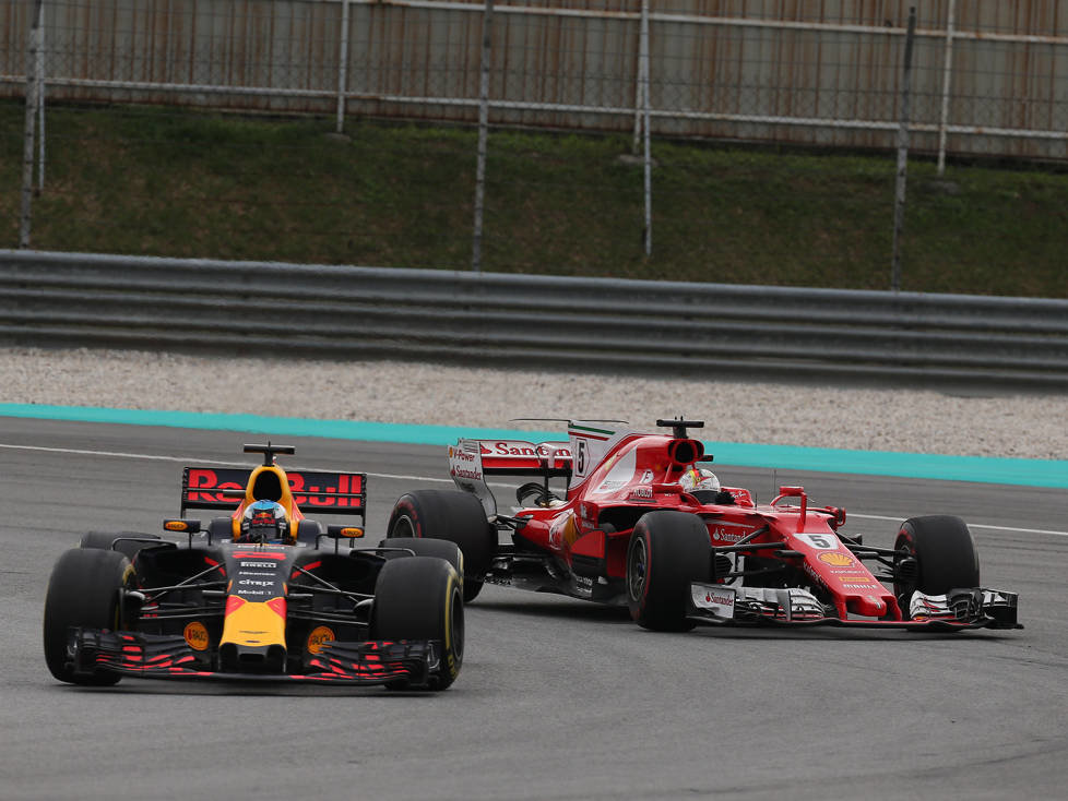 Daniel Ricciardo, Sebastian Vettel