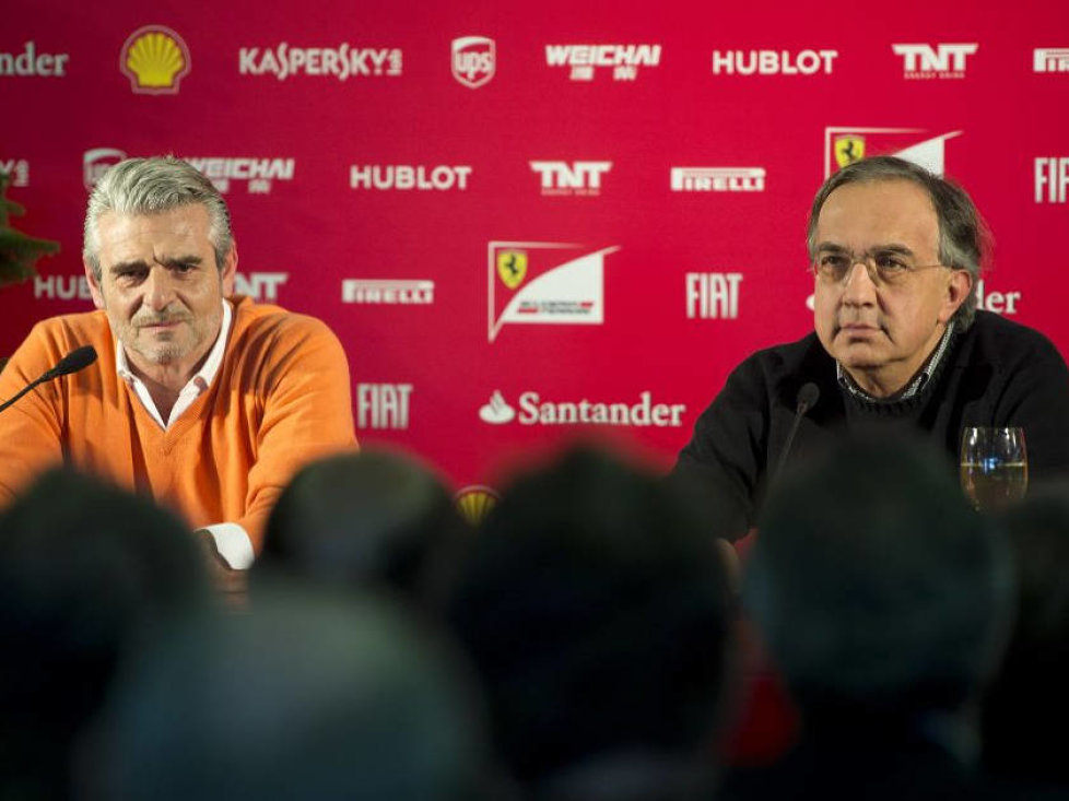 Maurizio Arrivabene und Sergio Marchionne, Maranello, November 2014