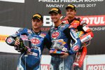 Chaz Davies, Alex Lowes und Michael van der Mark 