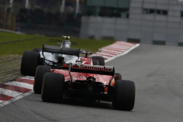 Valtteri Bottas Sebastian Vettel Ferrari Scuderia Ferrari F1 ~Valtteri Bottas (Mercedes) und Sebastian Vettel (Ferrari) ~ 