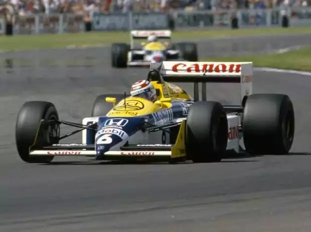 Nigel Mansell, Nelson Piquet Titel-Bild zur News: Nigel Mansell, Nelson Piquet