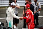 Lewis Hamilton (Mercedes) und Sebastian Vettel (Ferrari) 