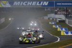 Mathias Beche (Rebellion), Nick Heidfeld und Gustavo Menezes (Alpine) 
