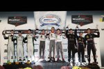 Daniel Morad, Michael Christensen (Porsche), Connor de Phillippi und Christopher Mies 