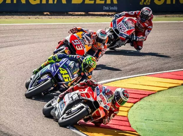 Jorge Lorenzo, Valentino Rossi, Marc Marquez, Andrea Dovizioso Titel-Bild zur News: Jorge Lorenzo, Valentino Rossi, Marc Marquez, Andrea Dovizioso