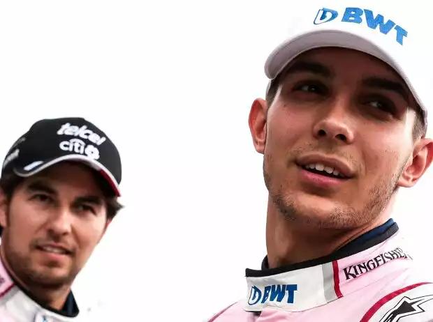 Titel-Bild zur News: Sergio Perez, Esteban Ocon