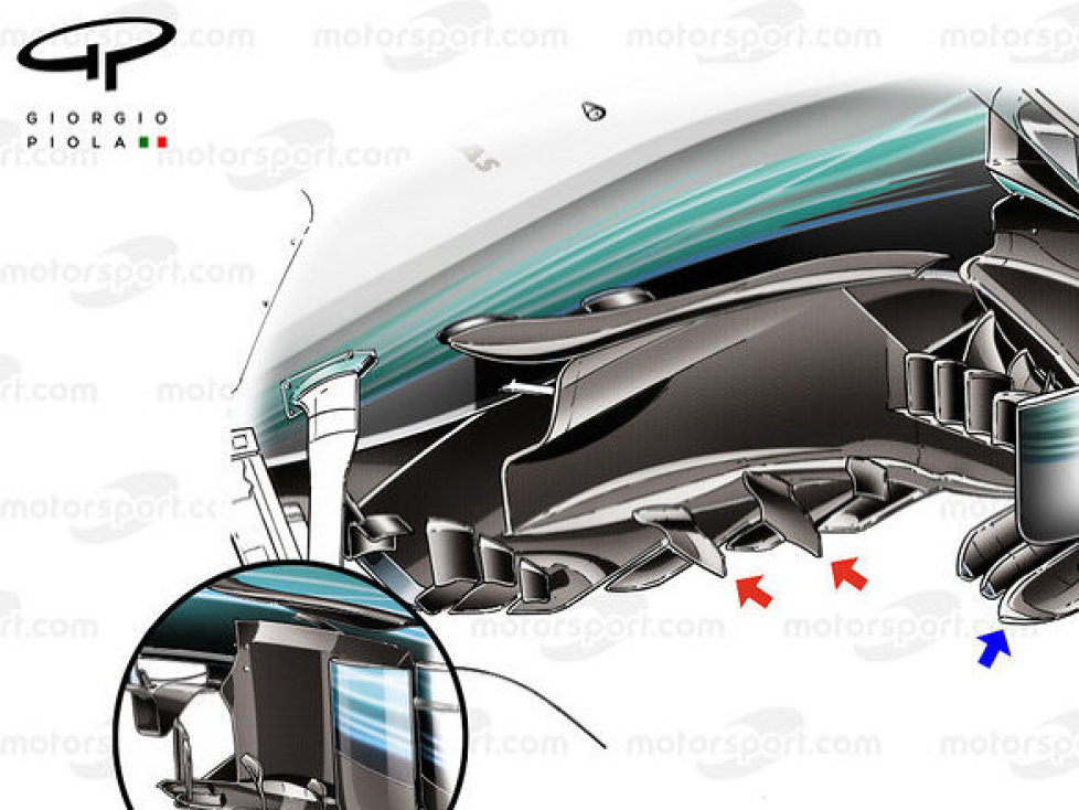 Mercedes F1 W08 Windabweiser