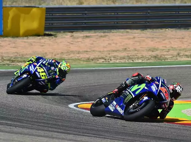 Maverick Vinales, Valentino Rossi Titel-Bild zur News: Maverick Vinales, Valentino Rossi
