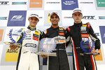 Lando Norris, Jehan Daruvala und Juri Vips 