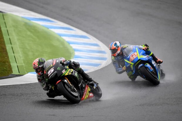 Johann Zarco Tech 3 Tech-3-Yamaha MotoGP ~Johann Zarco vor Alex Rins ~    