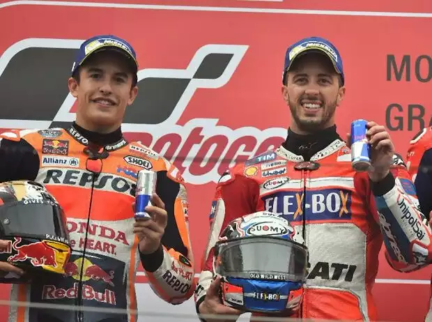 Marc Marquez, Andrea Dovizioso, Danilo Petrucci Titel-Bild zur News: Marc Marquez, Andrea Dovizioso, Danilo Petrucci