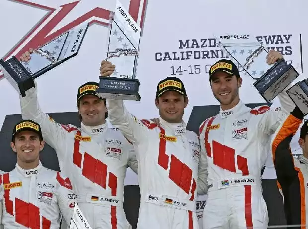 Markus Winkelhock, Pierre Kaffer und Kelvin van der Linde Titel-Bild zur News: Markus Winkelhock, Pierre Kaffer und Kelvin van der Linde