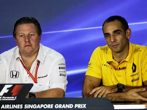 Zak Brown, Cyril Abiteboul Titel-Bild zur News: Zak Brown, Cyril Abiteboul