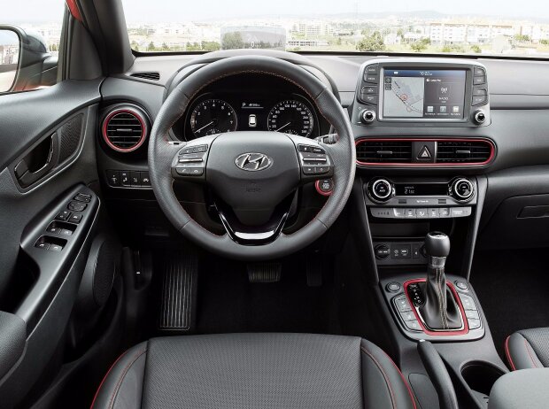 Innenraum und Cockpit des Hyundai Kona 2017 Innenraum und Cockpit des Hyundai Kona 2017